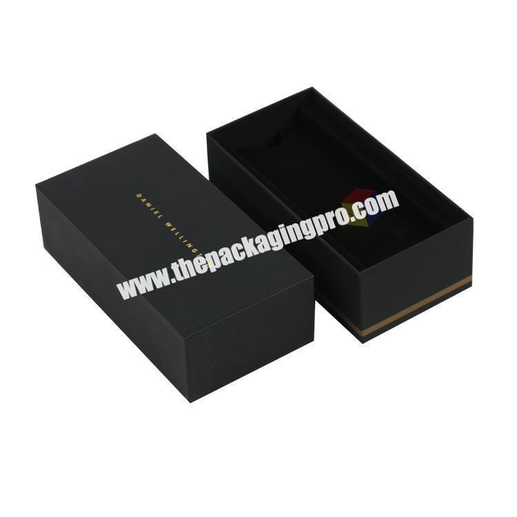 soft touch paper hard cardboard gift black box with lid
