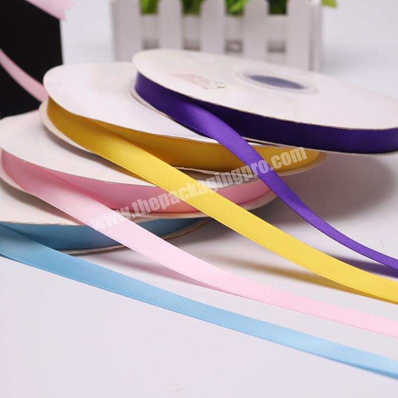 Solid 100% Polyester Ribbon Double Face Satin Ribbon Custom Color Ribbon Gift Packing