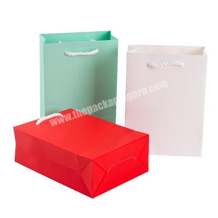 Solid Thicken Kraft Paper Gift Bag Paper Bags Birthday Wedding For Gifts With Handle Wholesales
