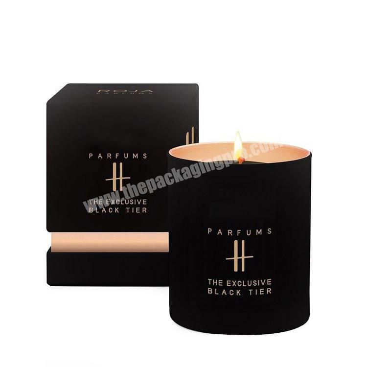 Sonpha Custom Black Rigid Paper Perfume Candle Packaging Box