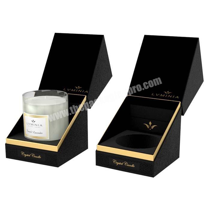 Sonpha Custom Wholesale Black Candle Boxes Packing Paper Rigid Box Packaging