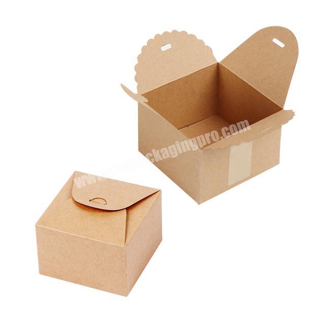 Sonpha Kraft Paper Window Box Bakery Cookies Cupcake Kraft Cardboard Box