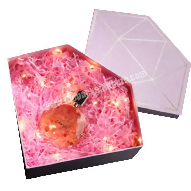 special diamond shape display gift box packaging
