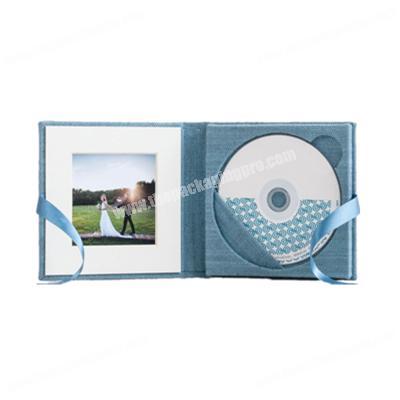 Special wedding recycled gift cardboard package printing paper flash drive creative dvd cd case packaging