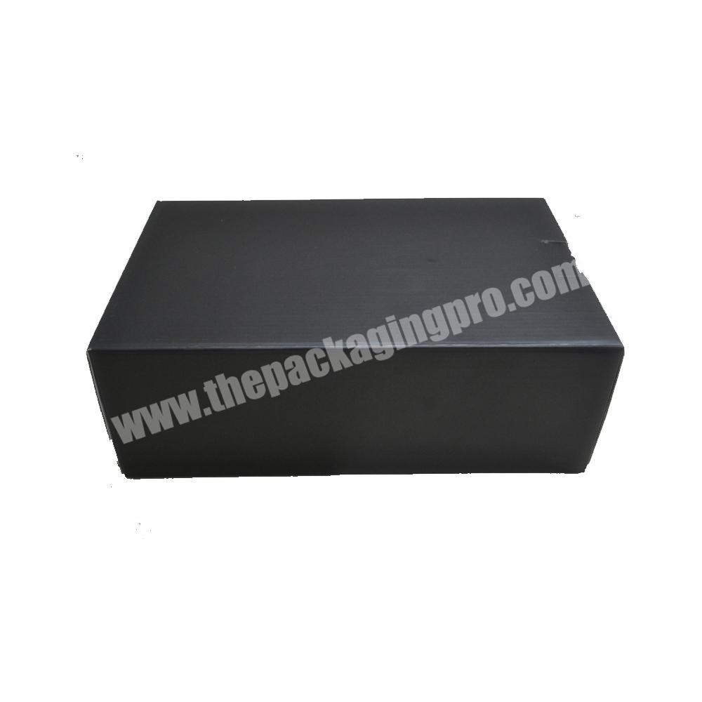 Spot common carton shoebox packaging corrugated rectangular black drawer kraft carton manufacturers custom