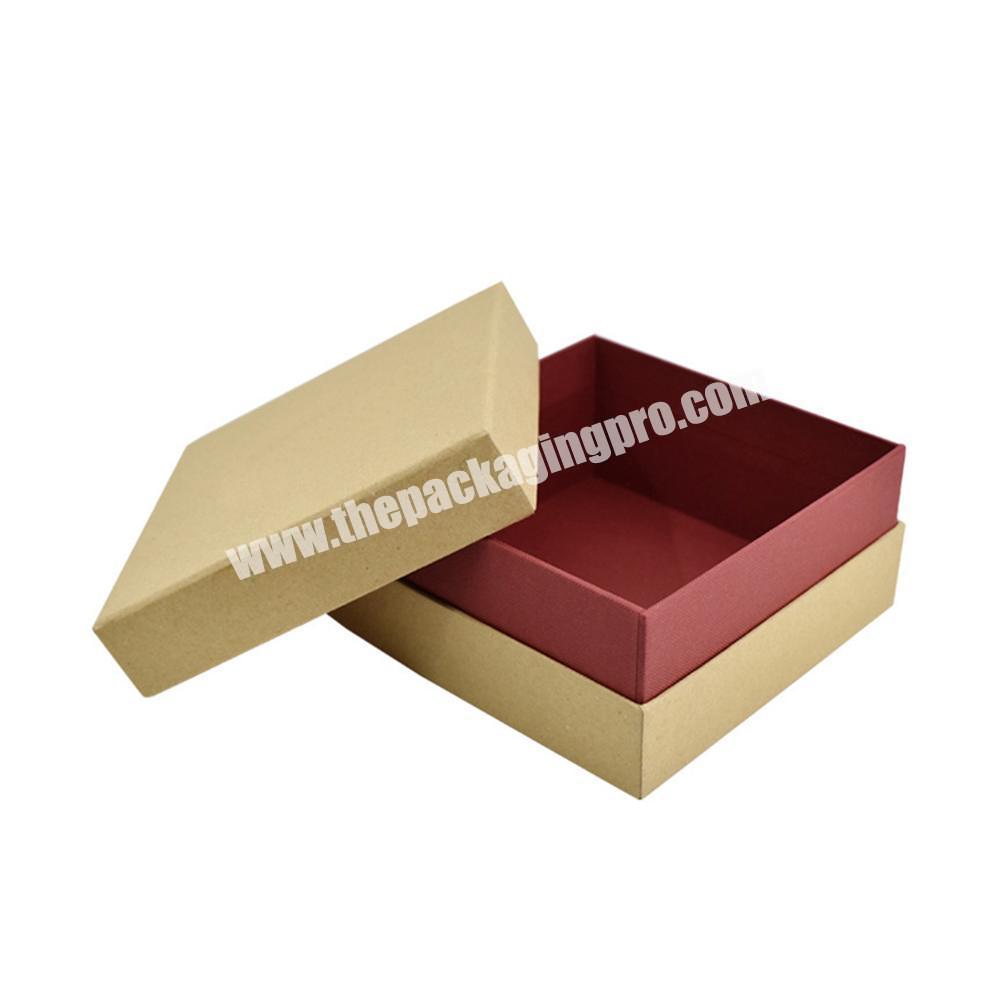 Square Belt Packing Kraft Paper Gift Box with Custom Logo