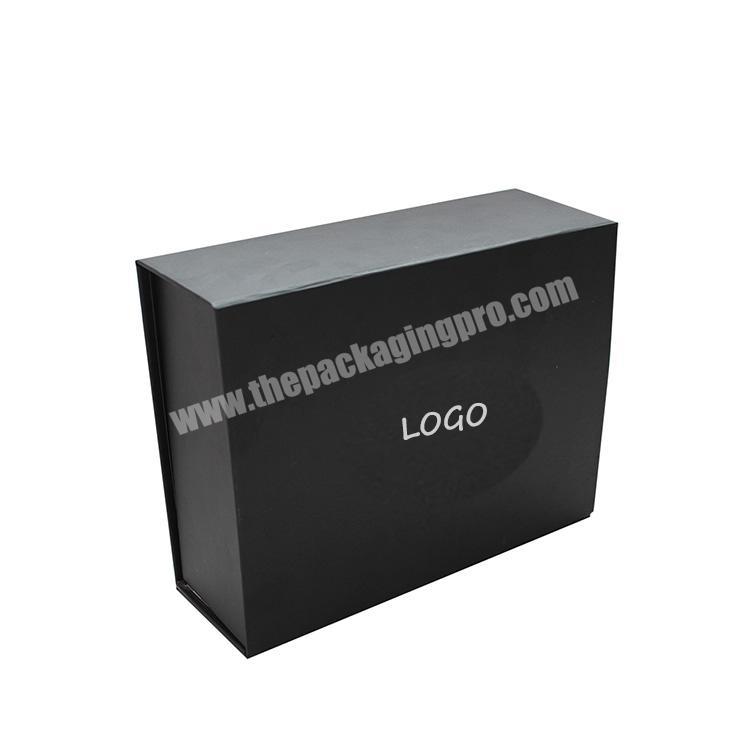 Square black custom paper cardboard folding box