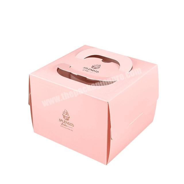 Square Cake Box Manufacturer 10x10x5 Inches Paper Boxes For Cake Packing
