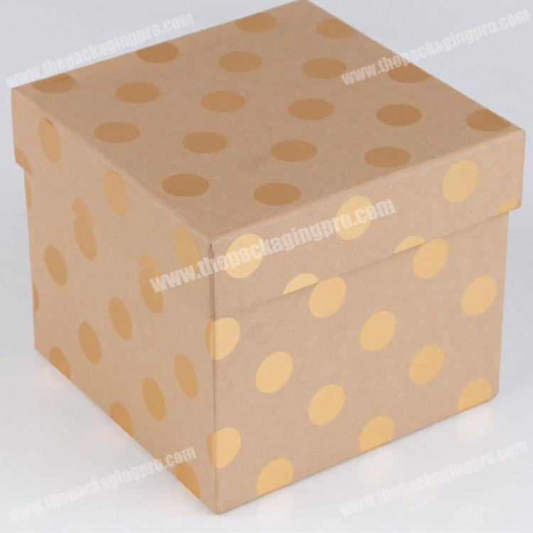 Square cardboard doll gift boxes with clear lid design