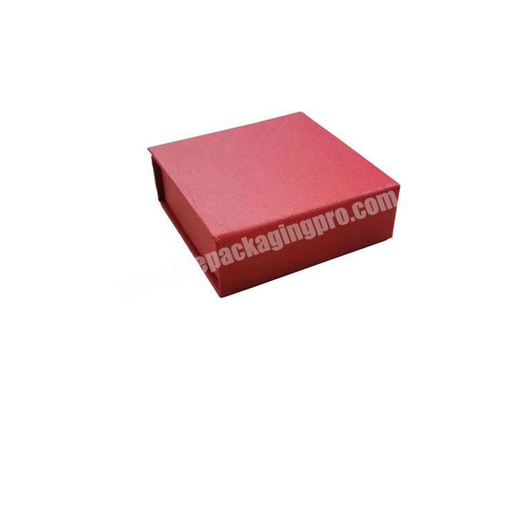 Square cardboard jewelry gift box necklace red packaging paper box