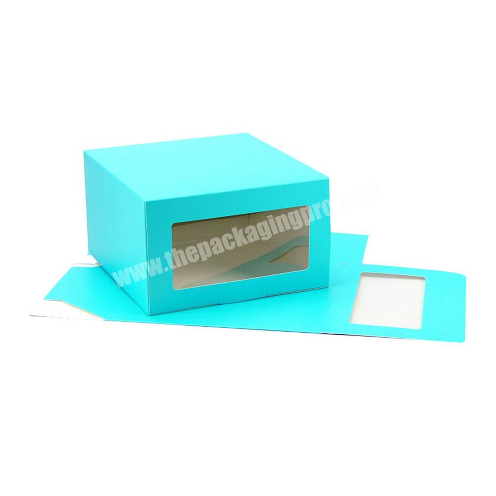 Square Dessert Cupcake Food Grade Boxes In Bulk  With Window