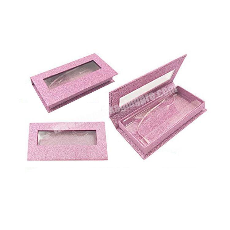Square False Eyelash Packaging Box Fake 3D Mink Eyelashes Boxes Faux Cils Magnetic Case Lashes Empty