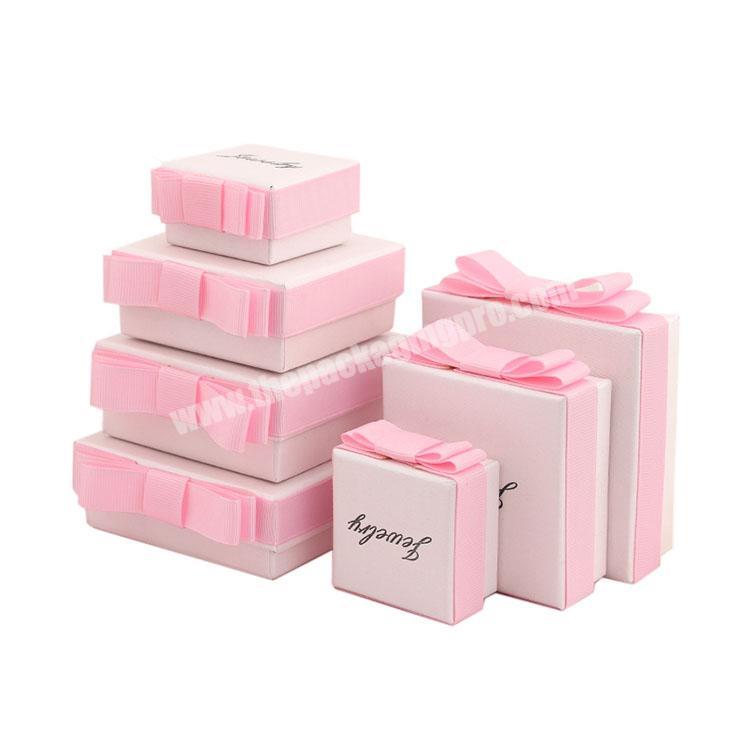 Square Jewelry Paper Packaging Gift Boxes with Logo Printing