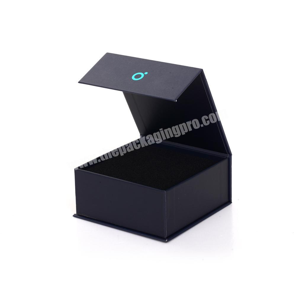 Square paper boxes fluorescent printed magnetic gift box packaging