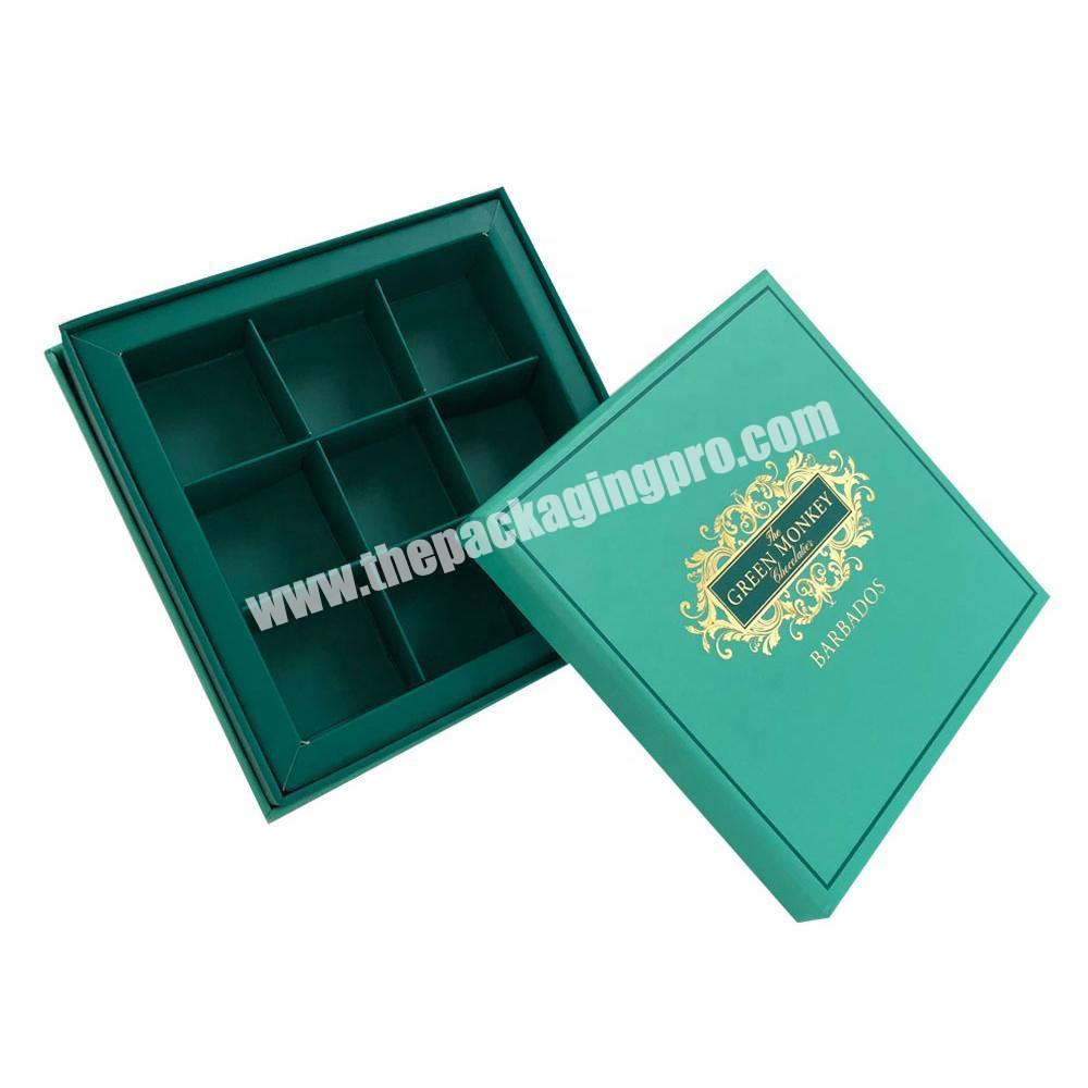 Square Paper Cardboard Packaging Boxes Wholesale Packing Sweet Candy Printing Lid And Base Wedding Chocolate Box For Gift