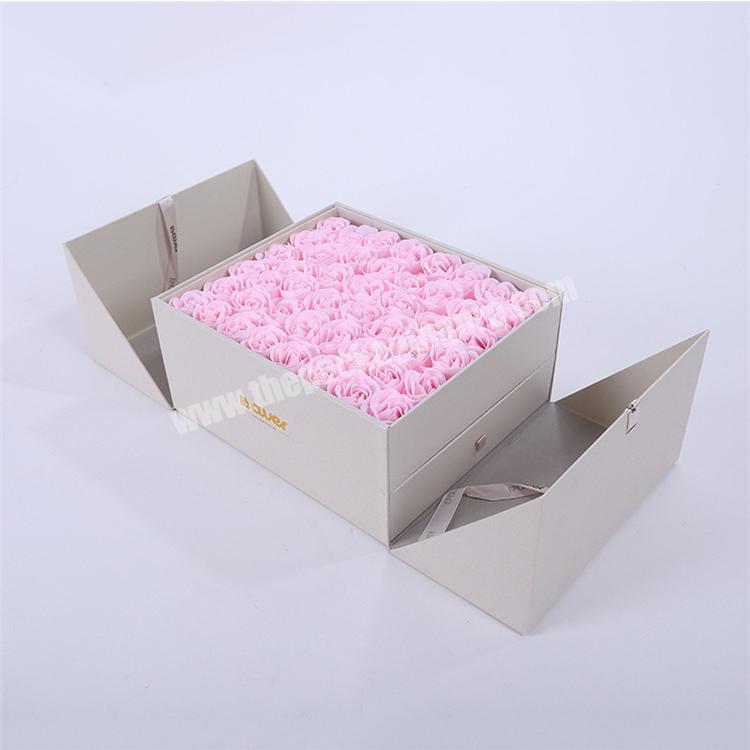 square paper gift preserved flower box
