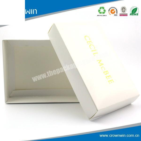 Square White Cardboard With Lids Clothing Gift Box Mockup