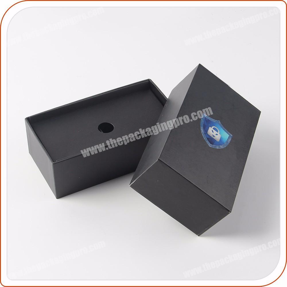 standard size black cardboard paper cell phone packing box