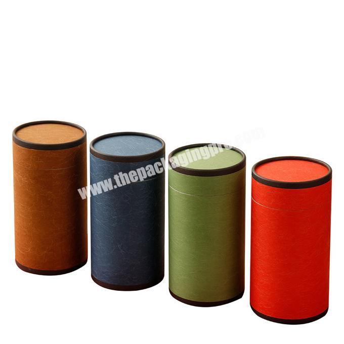 Star Packaging Tea Canister Packaging Cardboard Box CMYK Printing Rolled Edge Paper Cylinder Tube boxes