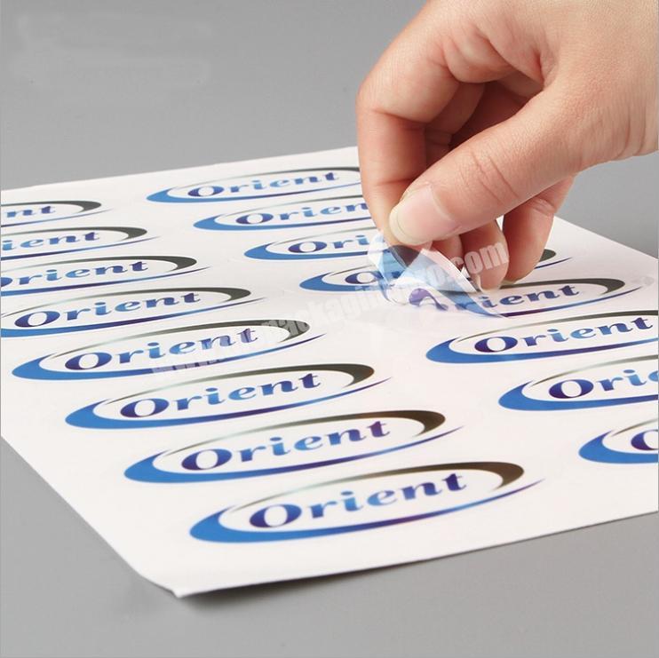 sticker printing self adhesive label printing machine custom clear label sticker