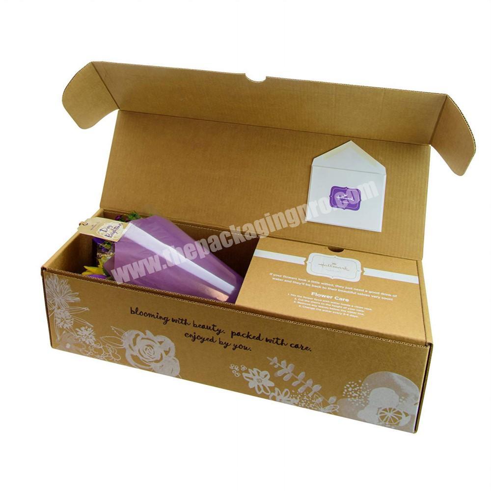strong eco friendly flat large shipping boxes for flowers
