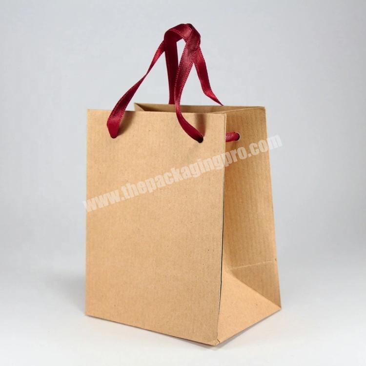 Super Thicker Natural Paper Christmas Gift Present Bags with Logo