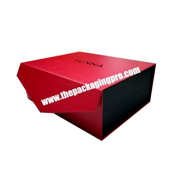 Superior Matte Magnet Closure  Collapsible  Packaging Boxe Glossy Cardboard  Folding Gift box for Wine Bottle