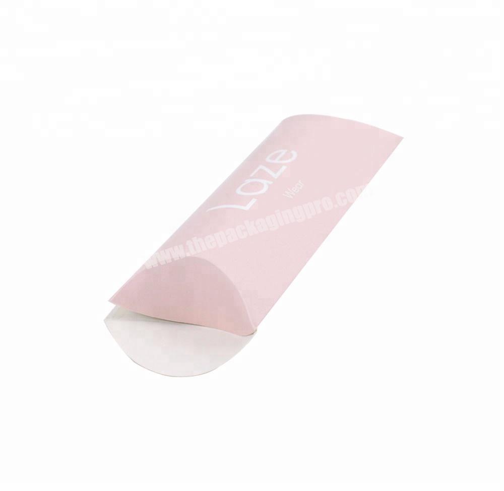 Superior Pink Pillow Box for Custom Logo T-shirt Swimwear Packaging Box with Matt lamination Wholesale