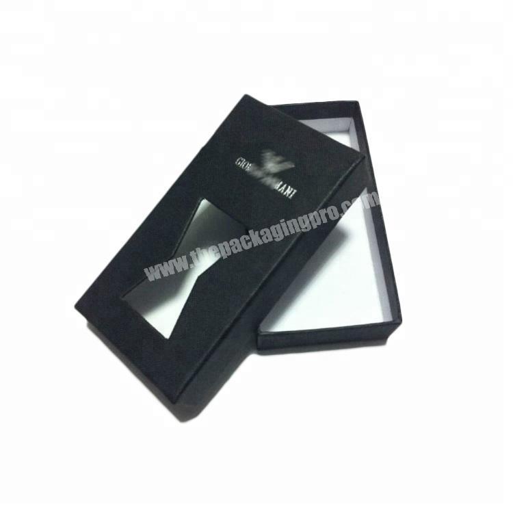 Superior tie box packaging with clear PVC window wholesale