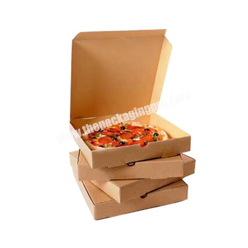 Supplier Low Price Bulk Disposable Custom Printed Food Container Sandwich Pizza Kraft Takeaway Paper Box For Pizza 12 Inch
