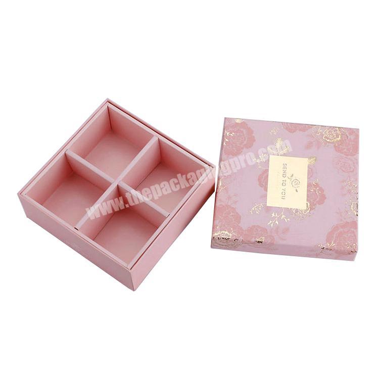 sweet cardboard box with insert dividers custom candy dessert packaging box
