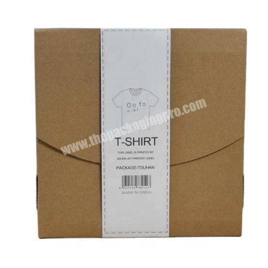 T-shirt clothing kraft paper packaging box men's sweater and foot pants custom paper bag fashion clothing packaging box