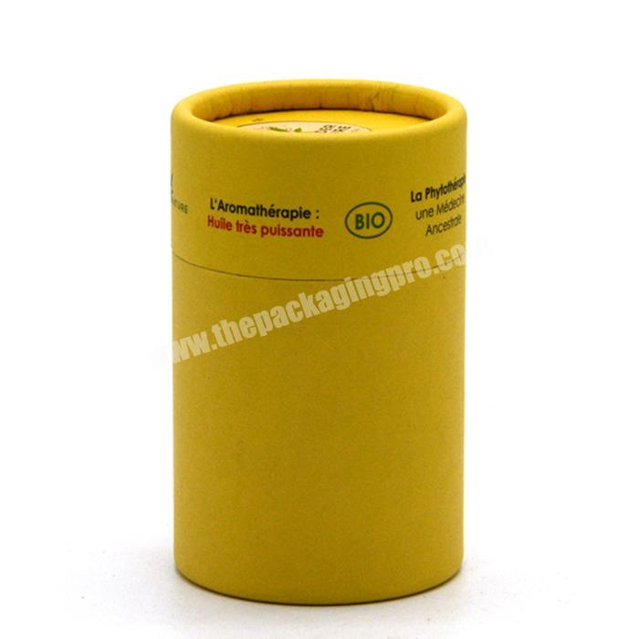 Tea packaging round box packaging matt lamination round box recycled cylinder box for tea