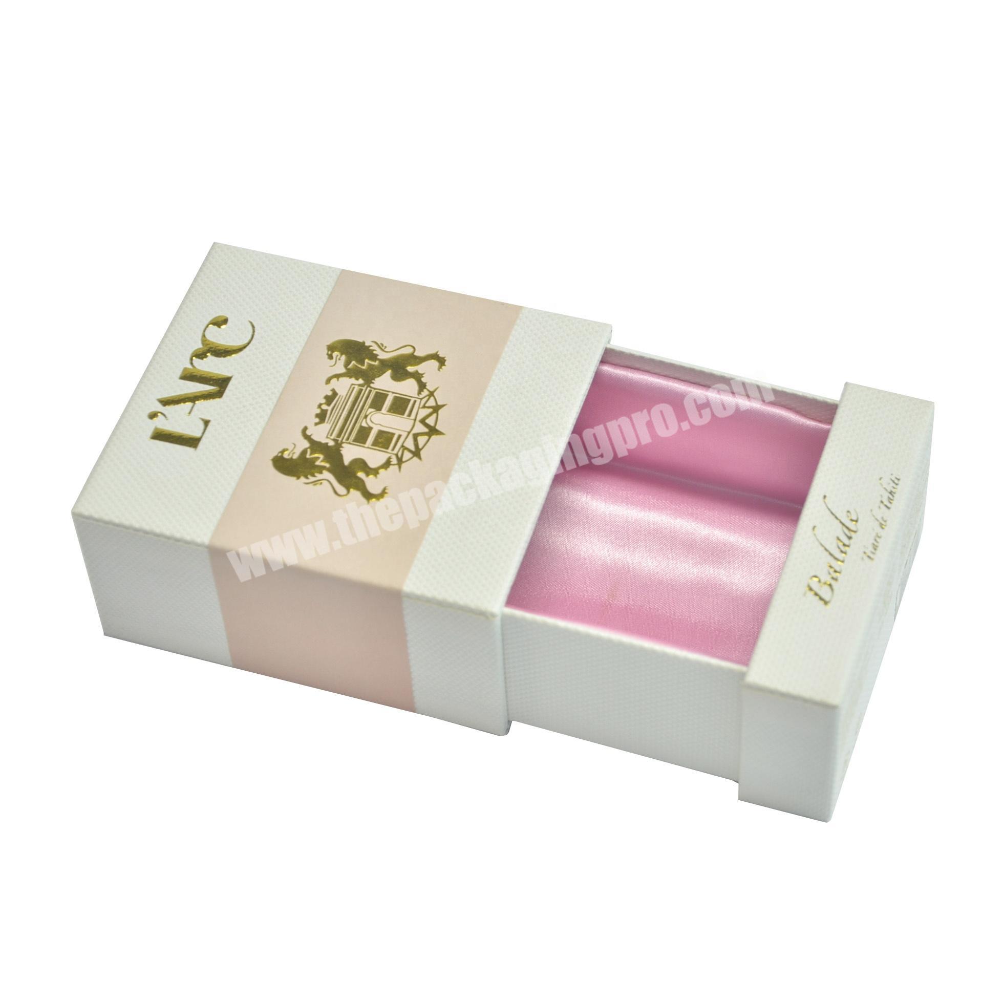 texture paper wrapped fragrance box with silk inside