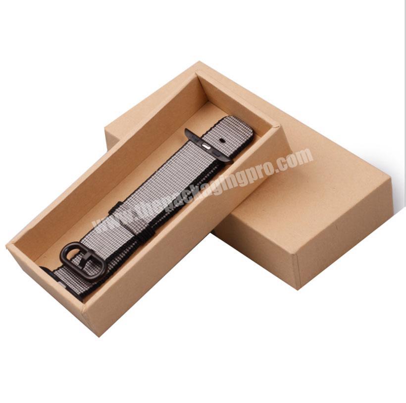 The factory produces small solid color kraft paper cover type charging line packing box 1000 wholesale