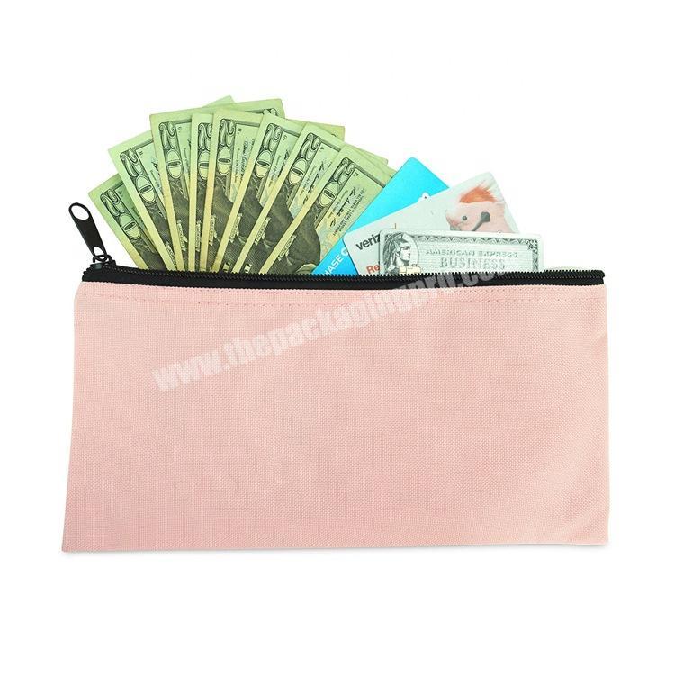 The maid of honor use cosmetic zipper pink cotton pouch wedding gift bag