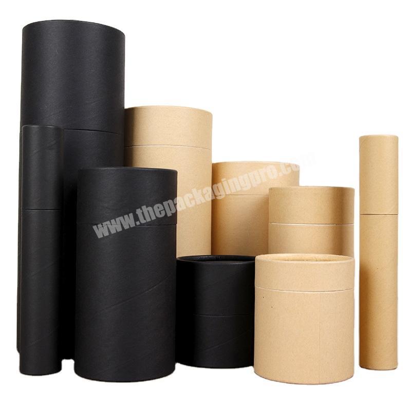The manufacturer accepts customized kraft paper jars for cosmetics