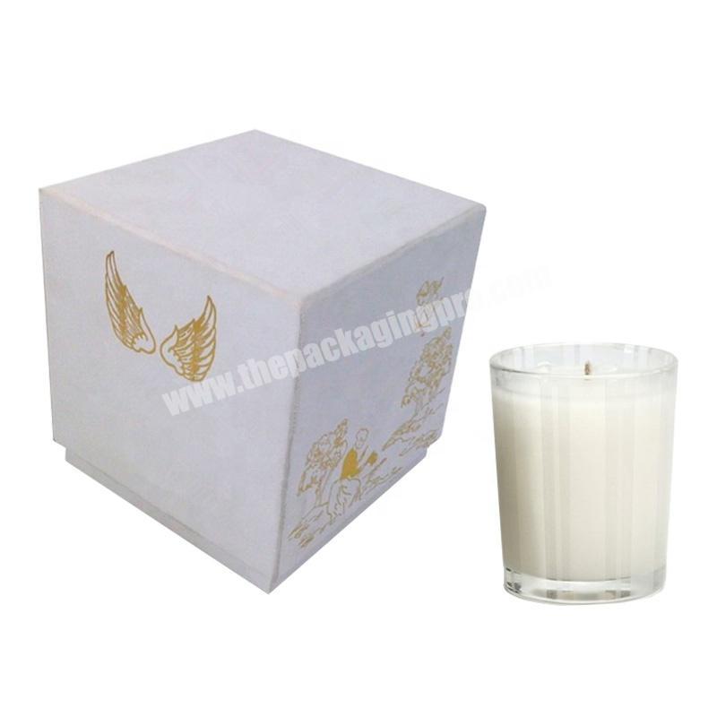 Tin Tea Light Square Box Birthday Number African White Custom Luxury Candle Packaging