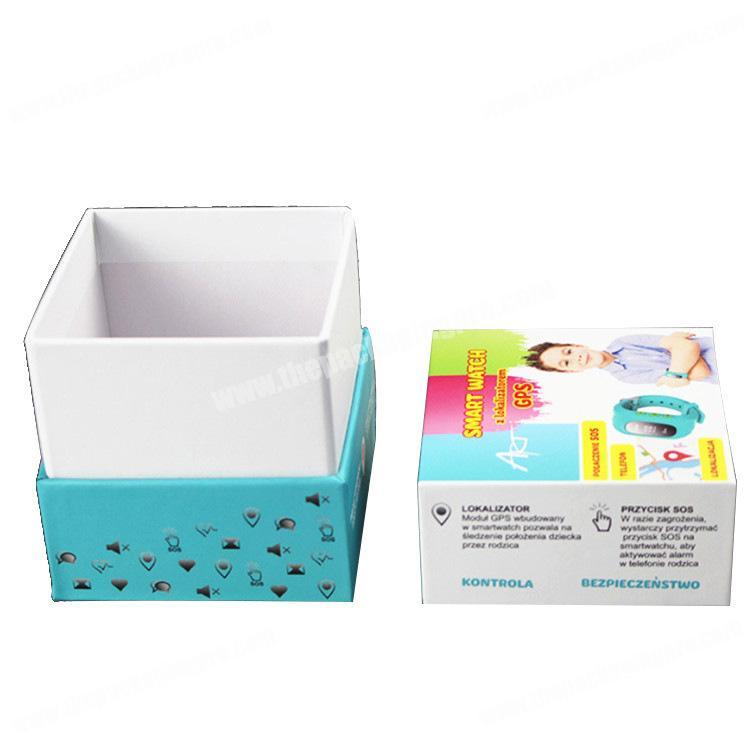 Top and base custom kids' watch gift storage paper box