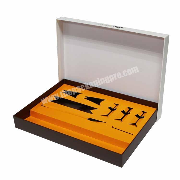 Top and Bottom paper gift Packaging box with inlier paper tray