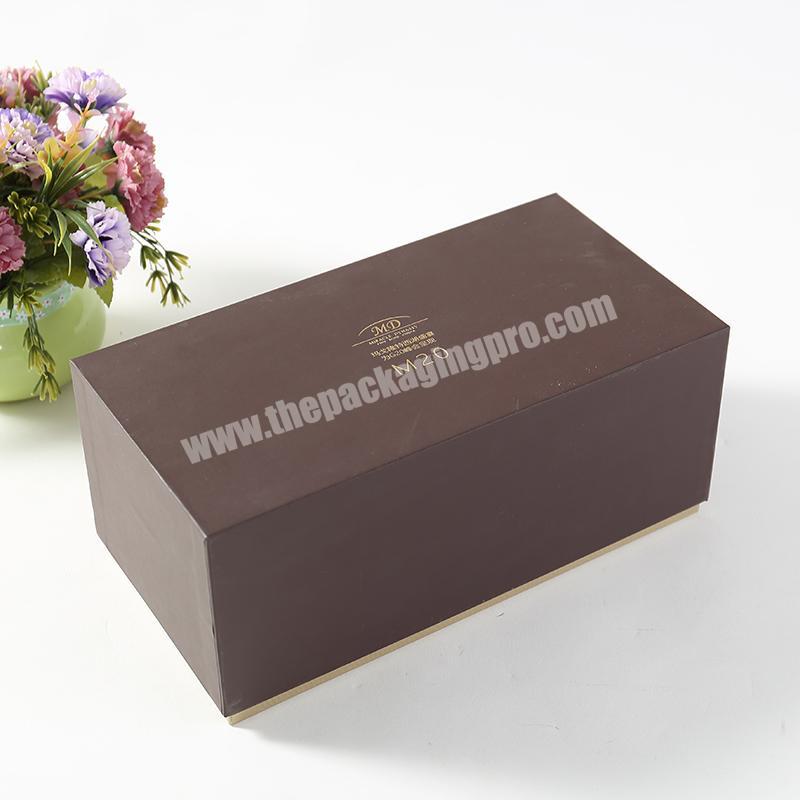 Top and bottom rigid paper gift packaging lid custom gift boxes with logo paper box bag