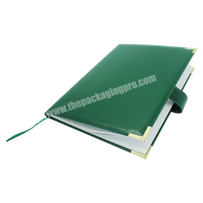 Top Quality Company Promotion Cheap Custom Pu Leather Notebook,Black Color With White Printing Dairy Book