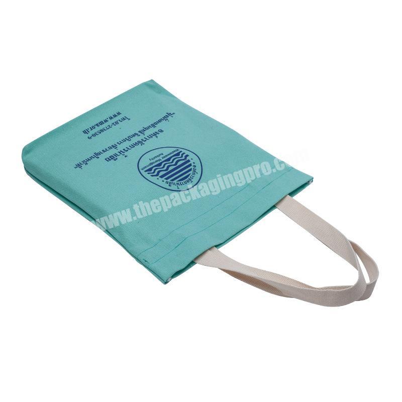 Factory Top quality custom logo cotton fabric packaging shopping bags in Wenzhou