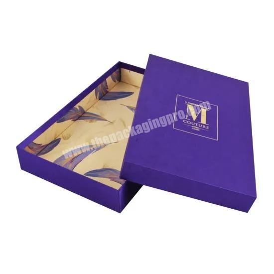 Top Quality Handmade  Luxury Custom Rigid Apparel Clothing Packaging Gift Box