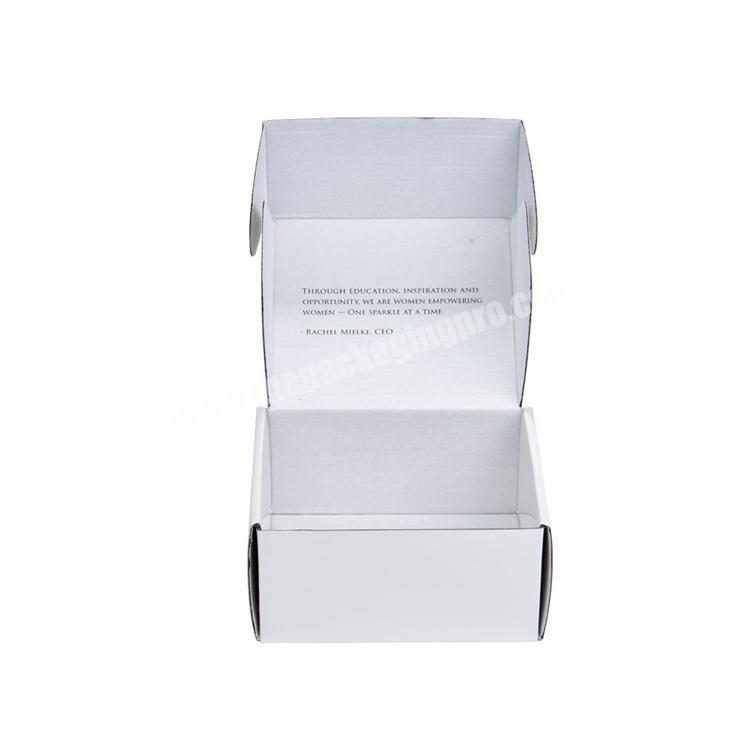 Top quality hot sale white corrugated mailing box