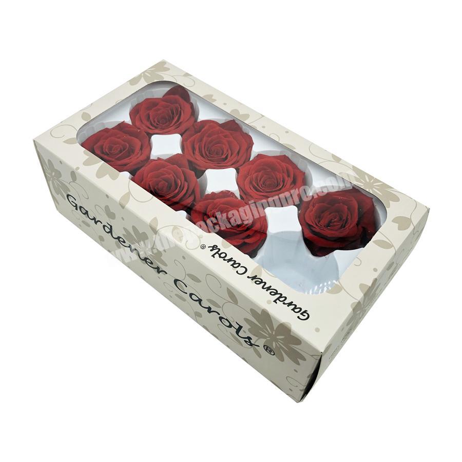 top quality hot sale white flower packaging box