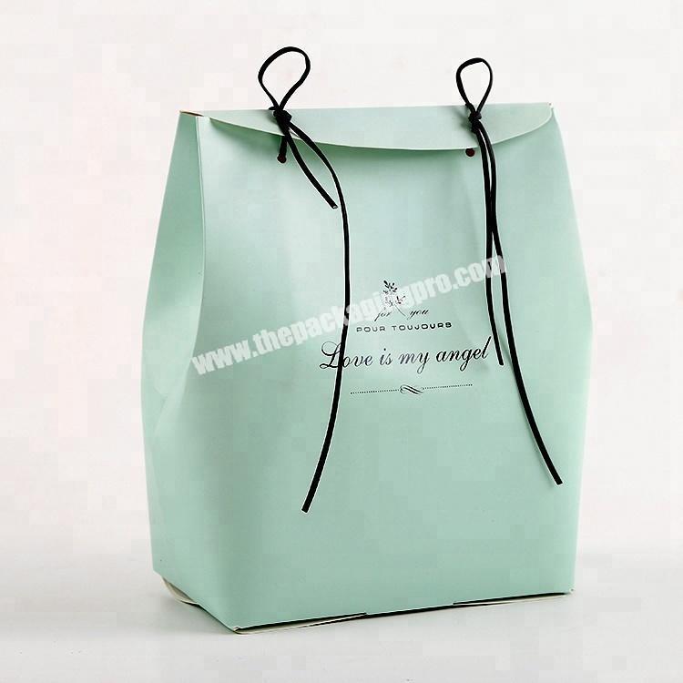 Top Quality Korean Style Cute Pink Present Fashion Paper Gift Bag