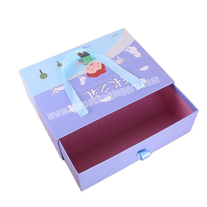 Top quality luxury gift packing box biodegradable gift box drawer gift box