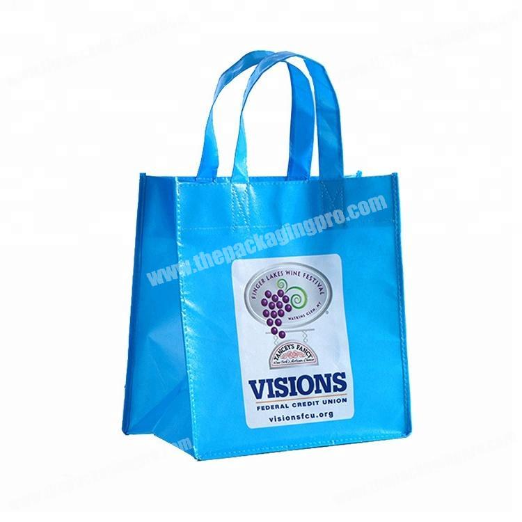 Top quality square bottom custom printed reusable non-woven bag
