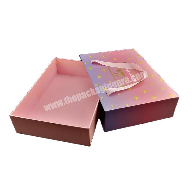 Top Quality Wholesale Price Powerbank Packaging Photo Album Gift Paper Box With Ribbon Handle